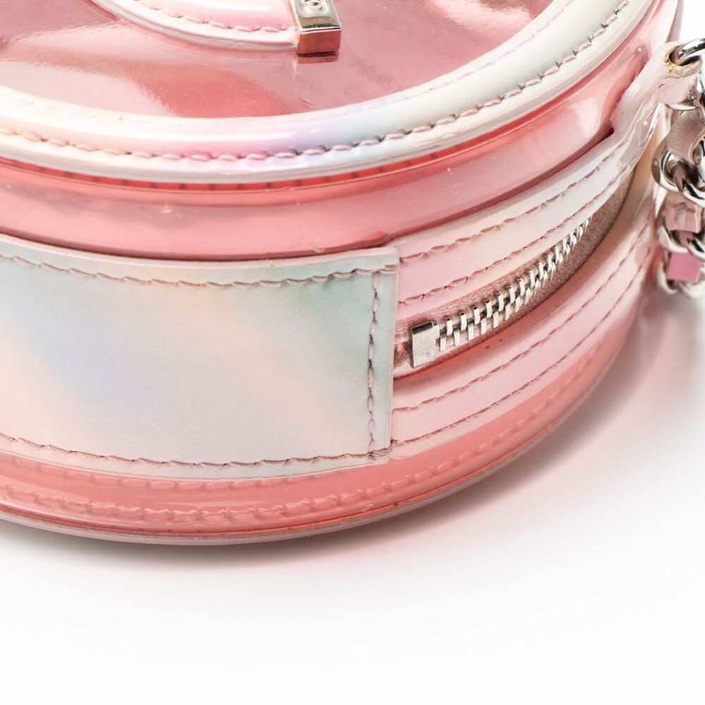 Chanel PVC Rainbow CC Filigree Round Clutch with Chain - Picture 10 of 10